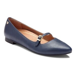 Vionic Gem Delilah - Women's Adjustable Strap Flat, Navy Blue